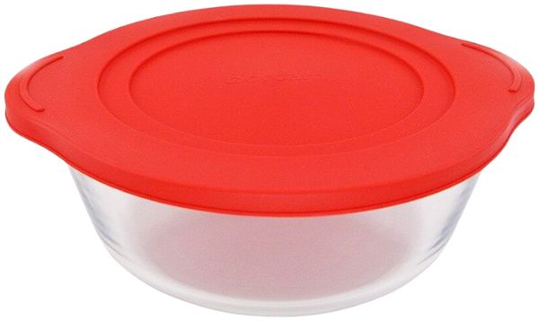 Pasabahce Borcam runde Auflaufform mit Deckel transparent