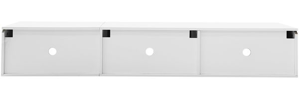 TV-Schrank 180x35x30 cm, Schwarz-Weiß Hochglanz, mit app-gesteuerter LED-Beleuchtung Bild 9