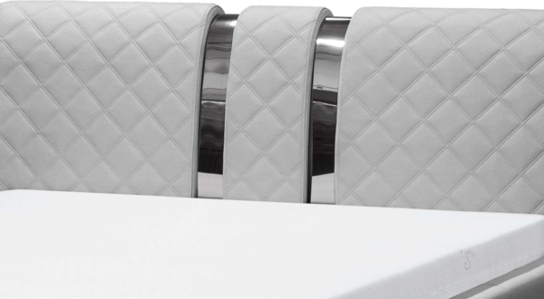 99rooms Kameron Polsterbett mit Bettkasten 180x200 cm Kunstleder SOFT Braun Bild 5