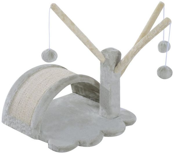 PawHut Kratzbaum Katzenbaum Katzenkratzbaum Kletterbaum Katze Sisal (Modell7/hellgrau), 38L x 38W x 40H cm