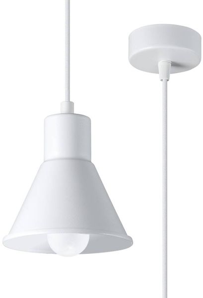 SOLLUX SL. 0983 Pendelleuchte TALEJA 1 weiß E27] L: 140, B: 140, H: 1200, 60W, dimmbar