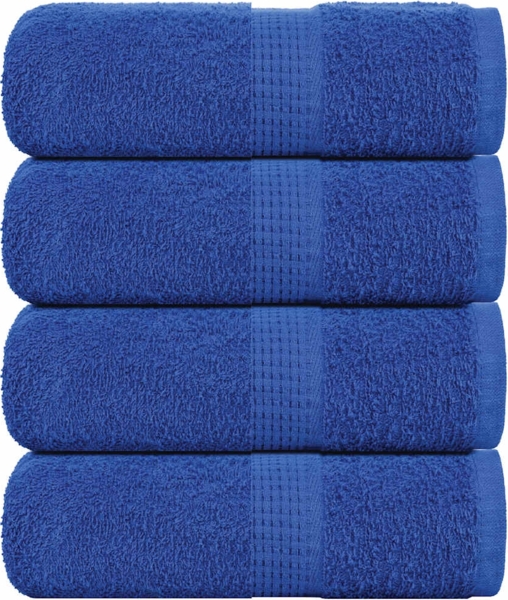 Gästetücher 4 Stk. Blau 30x50 cm 360 g/m² 100% Baumwolle 136708