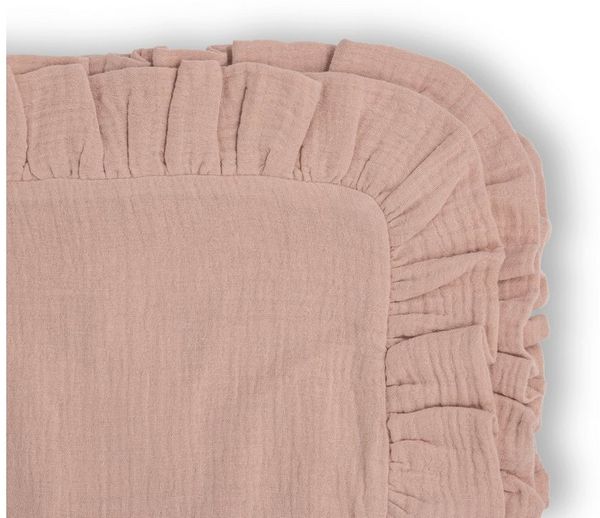hutch&putch Bettwäsche Musselin Bettwäsche Set mit Rüschen - aus 100% Bio Baumwolle, Bio-Baumwolle, 2 teilig, Kuschelweich - Atmungsaktiv - mit Reißverschluss