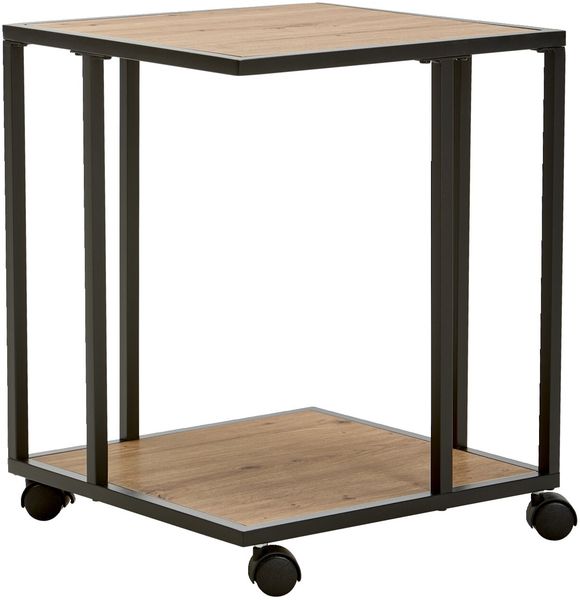 XORA 'KARA' Beistelltisch, MDF Eiche Artisan, 40 x 51 x 40 cm, 15 kg belastbar