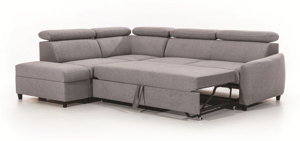 AX LIVING Ecksofa mit Schlaffunktion Braun Olettio L-Form 265 cm L Bild 5