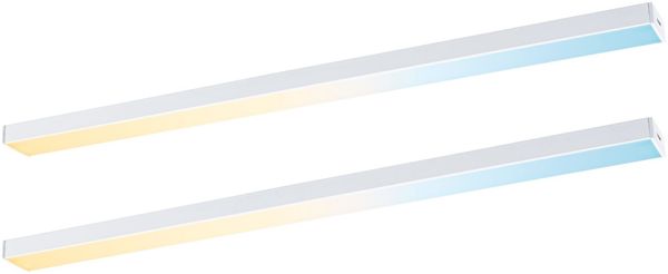 Paulmann 98615 LED Unterschrankleuchte Inline Erweiterung 2er-Set 35cm tunable white weiß