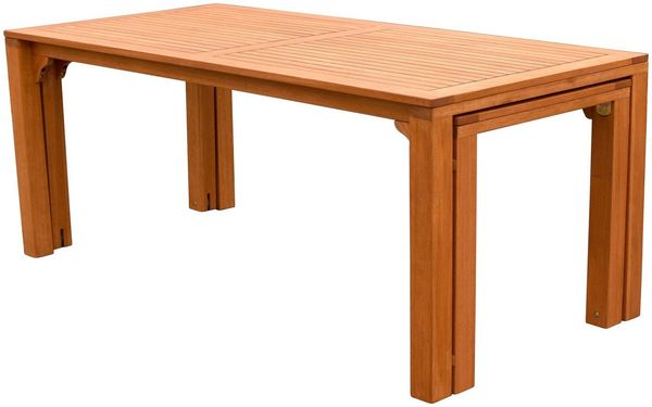 MERXX Gartentisch Flex Ausziehtisch, erweiterbar, BxT: ca. 90/73 x 185/370 cm, auch separat aufstellbar