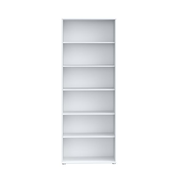 Regal >Tembi< in Weiß - 73.7x197.5x34.8cm (BxHxT) Bild 3