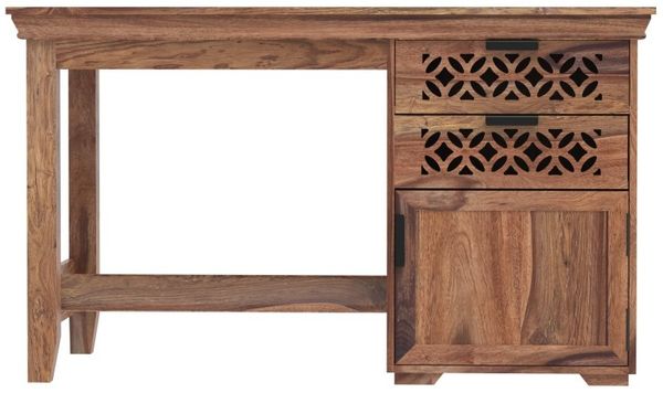 Schreibtisch Mira 130x76x70 aus indischem Sheesham-Massivholz