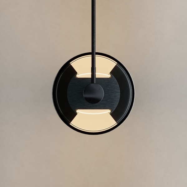 s.luce Ranya LED Up & Down Pendelleuchte mit Glas-Cover & Fernbedienung Aluminium, Rauch 130cm Bild 9