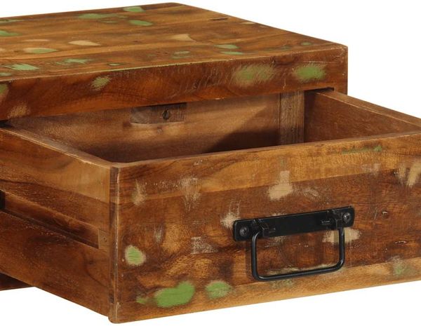 vidaXL TV-Wandschrank 80x30x19 cm Altholz Massiv 4017462 Bild 9