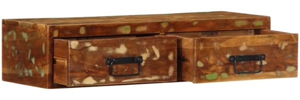 vidaXL TV-Wandschrank 80x30x19 cm Altholz Massiv 4017462