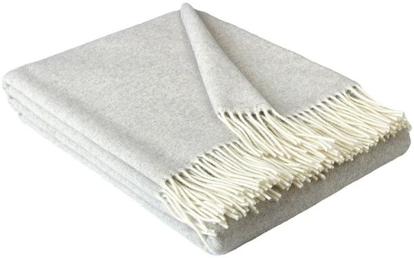 Wolldecke Merinowolldecke Plaid "FARO" Merinowolle-Kaschmir-Mix 140x200 cm, STTS