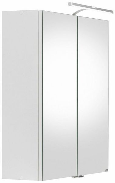welltime Spiegelschrank Hero mit LED-Beleuchtung und wechselbarem Türanschlag