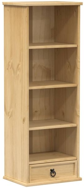 CD-Schrank Bücherregal Corona 40 x 30 x 110 cm Massivholz Kiefer Bild 2