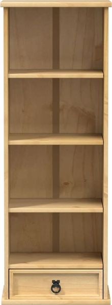 CD-Schrank Bücherregal Corona 40 x 30 x 110 cm Massivholz Kiefer Bild 4
