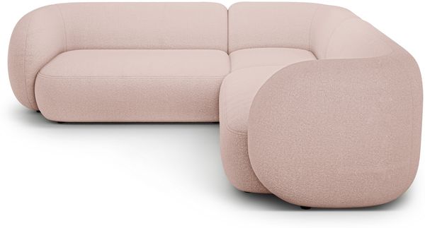 Micadoni Ecksofa Kate 5-Sitzer Boucle Puderrosa Bild 2