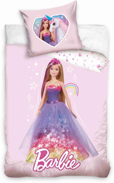 Barbie Bettwäsche Babybettwäsche BARB213057 100x135 cm + 40x60 cm