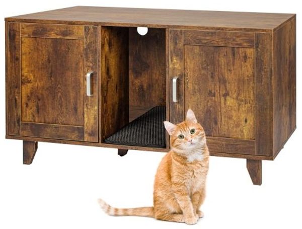 Relaxdays XXL Katzenschrank für Katzenklo
