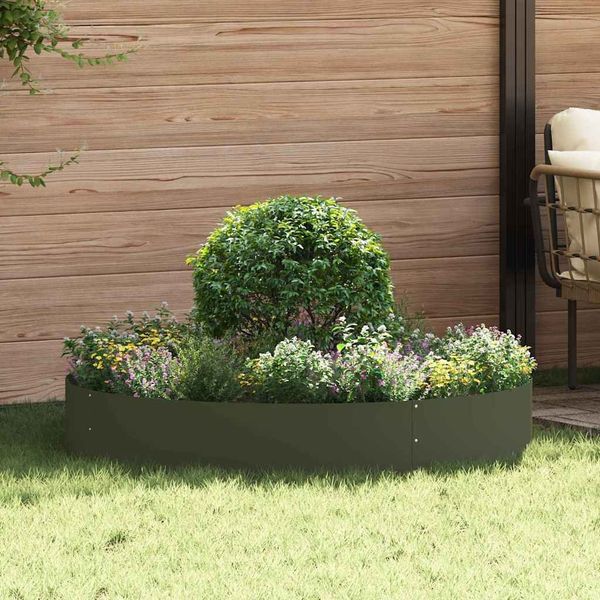 vidaXL Pflanzenring 5 pcs Olive Grün 120 x 120 x 20 cm 873641