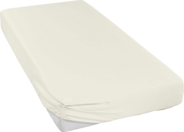 Uni-Mako-Satin Spannbettlaken - Curt Bauer 90x200 cm-Fb. 2219 champagner