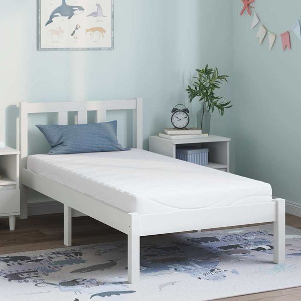vidaXL Matratze Weiß 80 x 160 cm Jacquard-Stoff 4106310