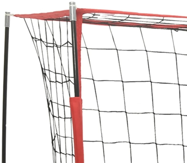 vidaXL Fußballtor, Stahl / Fiberglas rot, 184x124,5 cm Bild 5