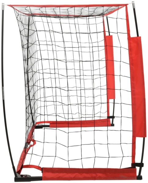 vidaXL Fußballtor, Stahl / Fiberglas rot, 184x124,5 cm Bild 2