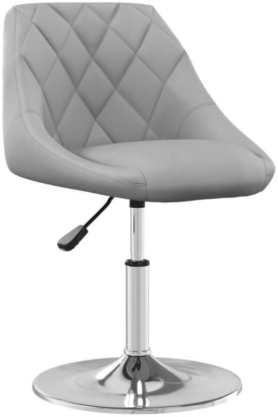 vidaXL Esszimmerstühle 4 Stk. Drehbar Hellgrau Samt 3088758