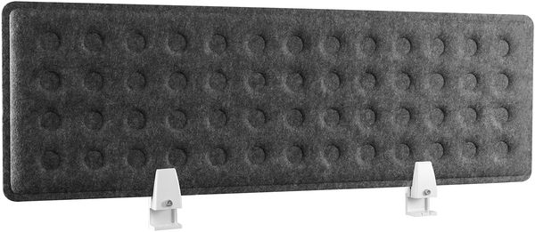 RICOO Akustik Trennwand für Schreibtisch SAP0930-G 92 x 30 x 1,5 cm Grau Büro Home Office Pinnwand Schall und Sichtschutz