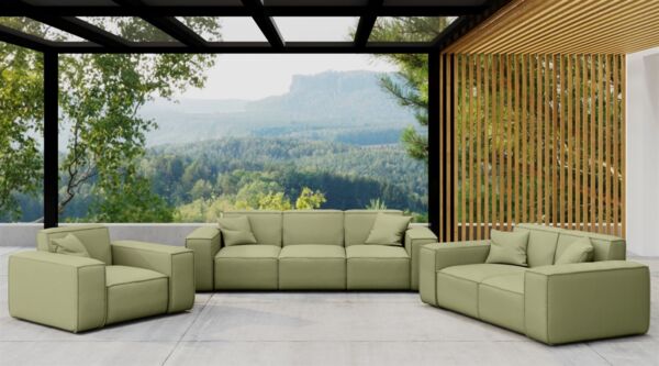 Gartensofa Loungesofa Sofa 2-Sitzer SUMMER wetterfester Stoff NXL Lima Bild 4