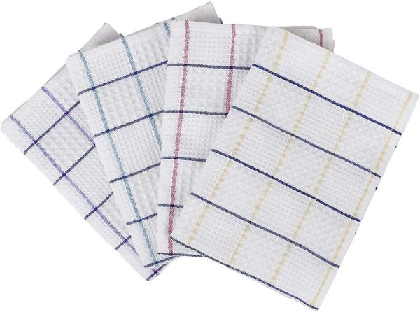 BOHORIA Geschirrtuch BOHORIA® Geschirrtücher 4er Set - 70% Baumwolle/30% Mikrofaser 45x60cm
