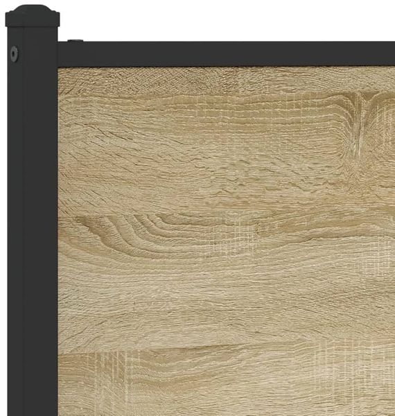 vidaXL Metallbett ohne Matratze Sonoma-Eiche 75x190 cm 4007894 Bild 9