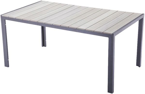 Garten-Sitzgruppe MILA 7tlg. - Kunststoff, Anthrazit | Gartenmöbel-Set Gartengarnitur Garten-Essgruppe mit Stühlen und Esstisch Bild 3
