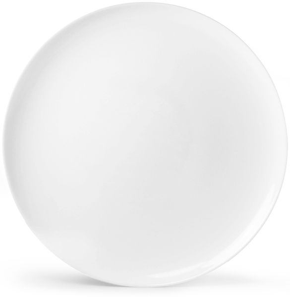 CreaTable - ITALIAN PARTY - Pizzateller WHITE 33 cm aus Opalglas