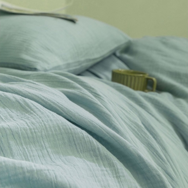 KEAYOO Bettwäsche SBD Double Gauze Muslin, Baumwolle, 2 teilig, Double Gauze 100% Baumwolle Bügelfrei weiche Bettwäsche Bild 3