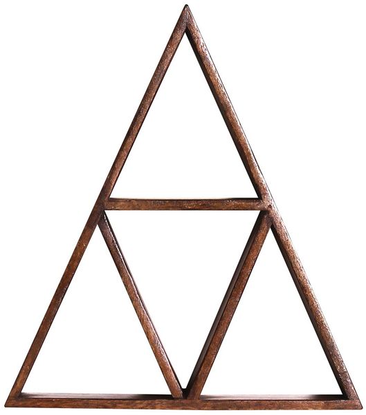 Wandregal 40 x 45 x 10 cm Mangoholz Regal Wand Wohnzimmer Esszimmer Neu