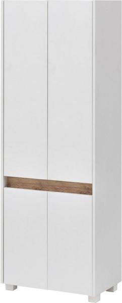 Schildmeyer Hochschrank 701514 Cosmo, 57 x 164,5 x 33 cm (BxHxT), weiß