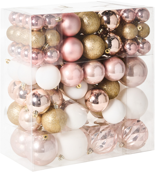 Weihnachtskugel 114er Set GJENDE Rosa