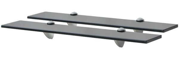 vidaXL Schwebende Regale 2 Stk. Glas 60x10 cm 8 mm [3051505]