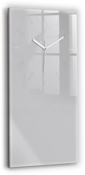 Tulup Wanduhr Wanduhr Glasuhr Rechteckige Wanduhr 30 x 60 cm Uhr aus Gehärtetem Glas