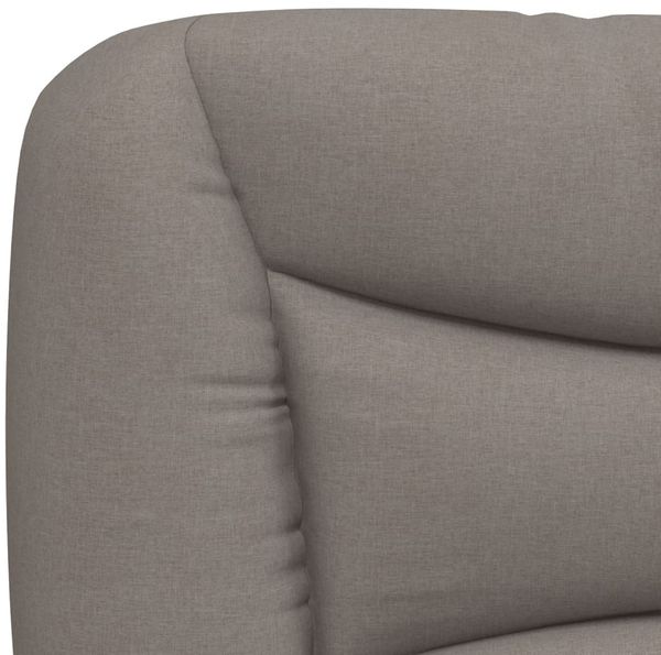 vidaXL Bettgestell ohne Matratze "Hvar" Taupe 100x200 cm Stoff 3207755 Bild 10