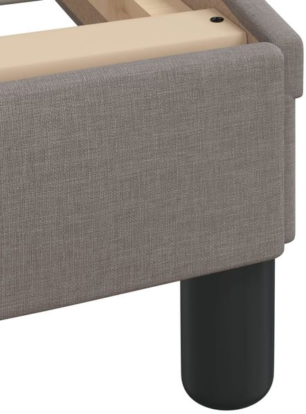 vidaXL Bettgestell ohne Matratze "Hvar" Taupe 100x200 cm Stoff 3207755 Bild 9