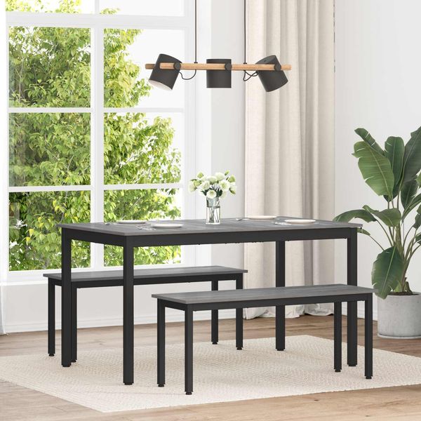 vidaXL Esstische 140 x 80 x 75 cm METALL 892647