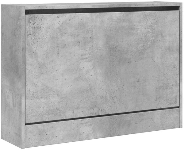 vidaXL Schuhschrank Betongrau 80x21x57 cm Holzwerkstoff 839913 Bild 4