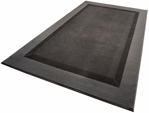 Design Velours Teppich Band Grau 160x230 cm
