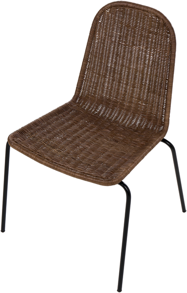 Esszimmerstuhl 2er Set ROXTON Rattan Dunkelbraun Bild 6