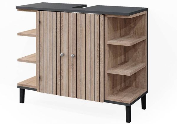 Waschbeckenunterschrank Aquis Sonoma 79.6 x 64 cm mit 2 Türen Vicco