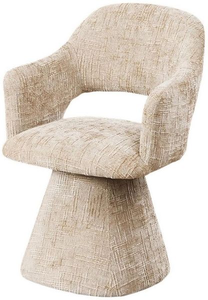 WAHSON OFFICE CHAIRS Esszimmerstuhl Drehbarer Chenille-Polsterstuhl mit Armlehnen, retro, für Esszimmer...