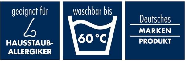 Irisette Kopfkissen Kissen Maila mit Kapok, Füllung: 100 % Polyester – (Hohlfaserkugeln), Bezug: weich und hautsympathisch, Seitenschläfer, Rückenschläfer, Bauchschläfer, Hygieneschutz durch Kapok-Fasern, umweltbewusste Schläfer Bild 3